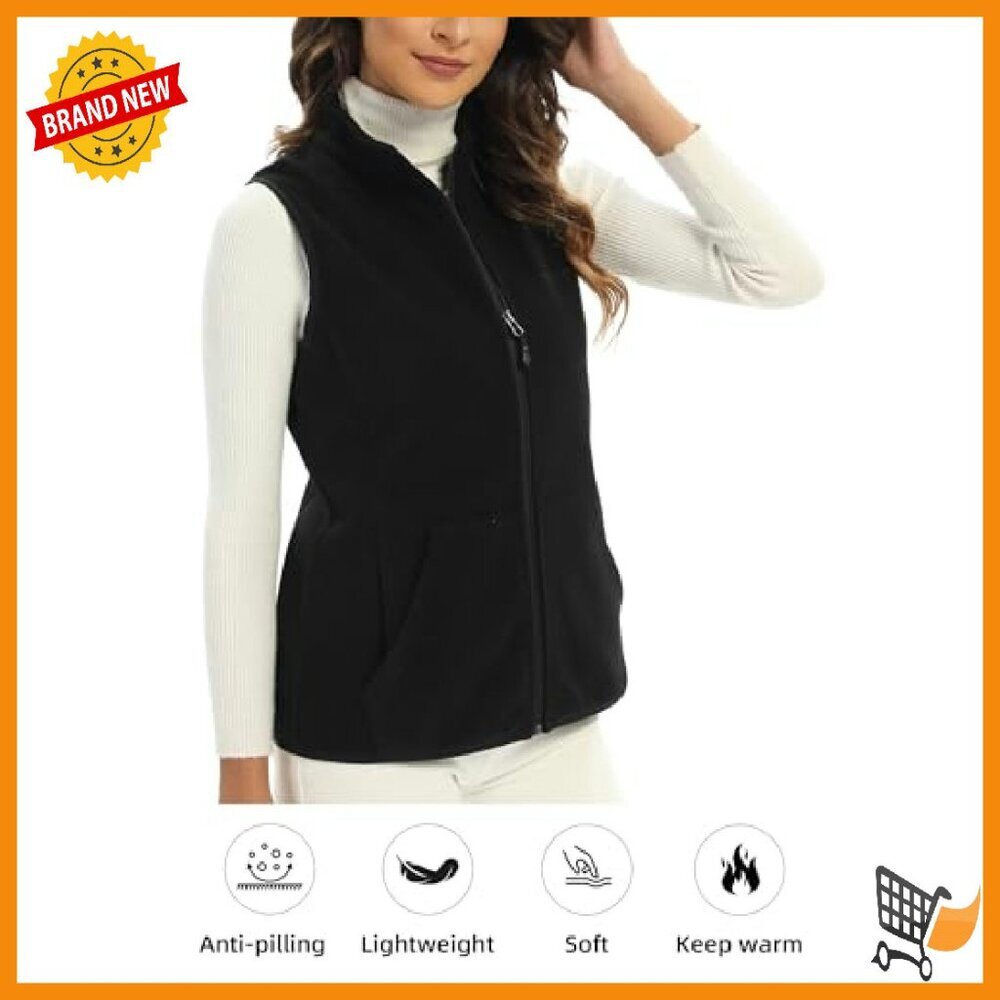 Lightweight Fleece Vest with 6 Pockets for Work & Outdoor Layering - Picture 6 of 8